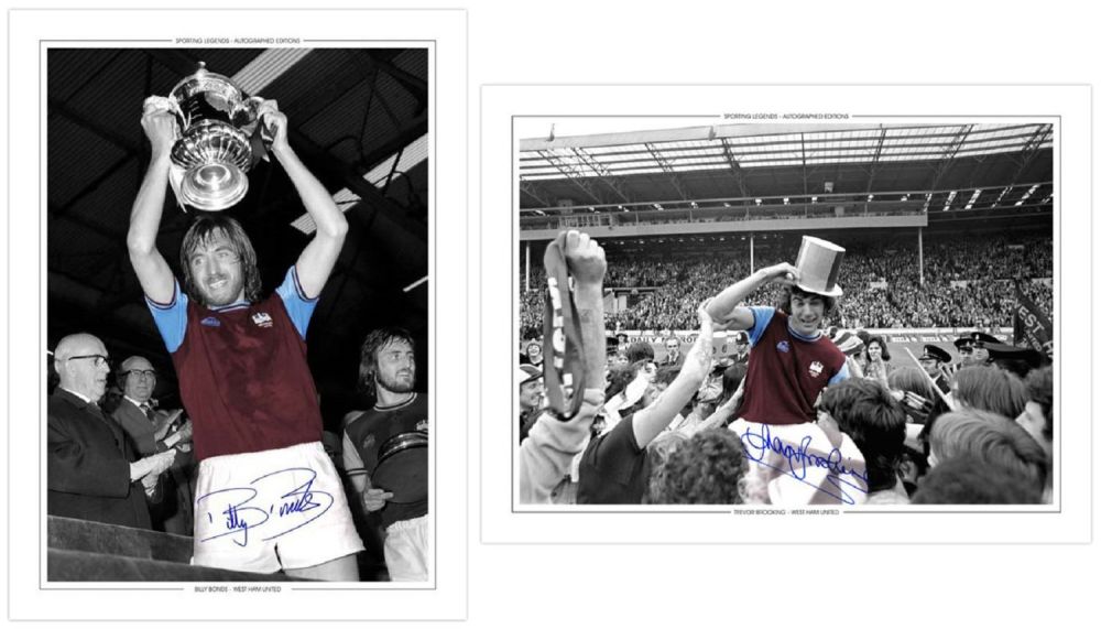 Lot 162: Autographed West Ham United 1975 - 16 X...