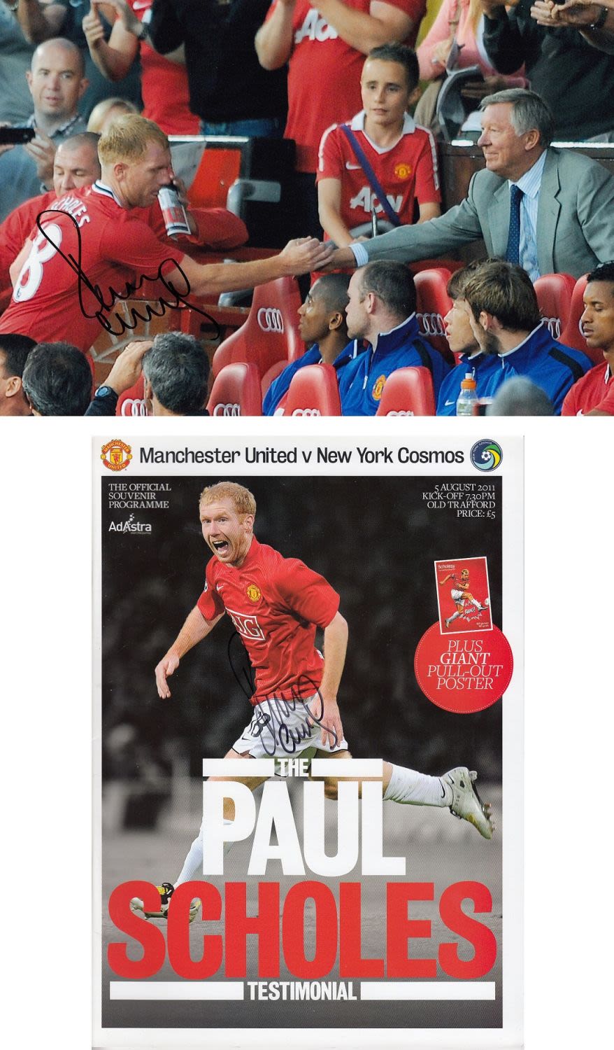 Lot 168: Autographed Paul Scholes 2011 - Presentation : Col...
