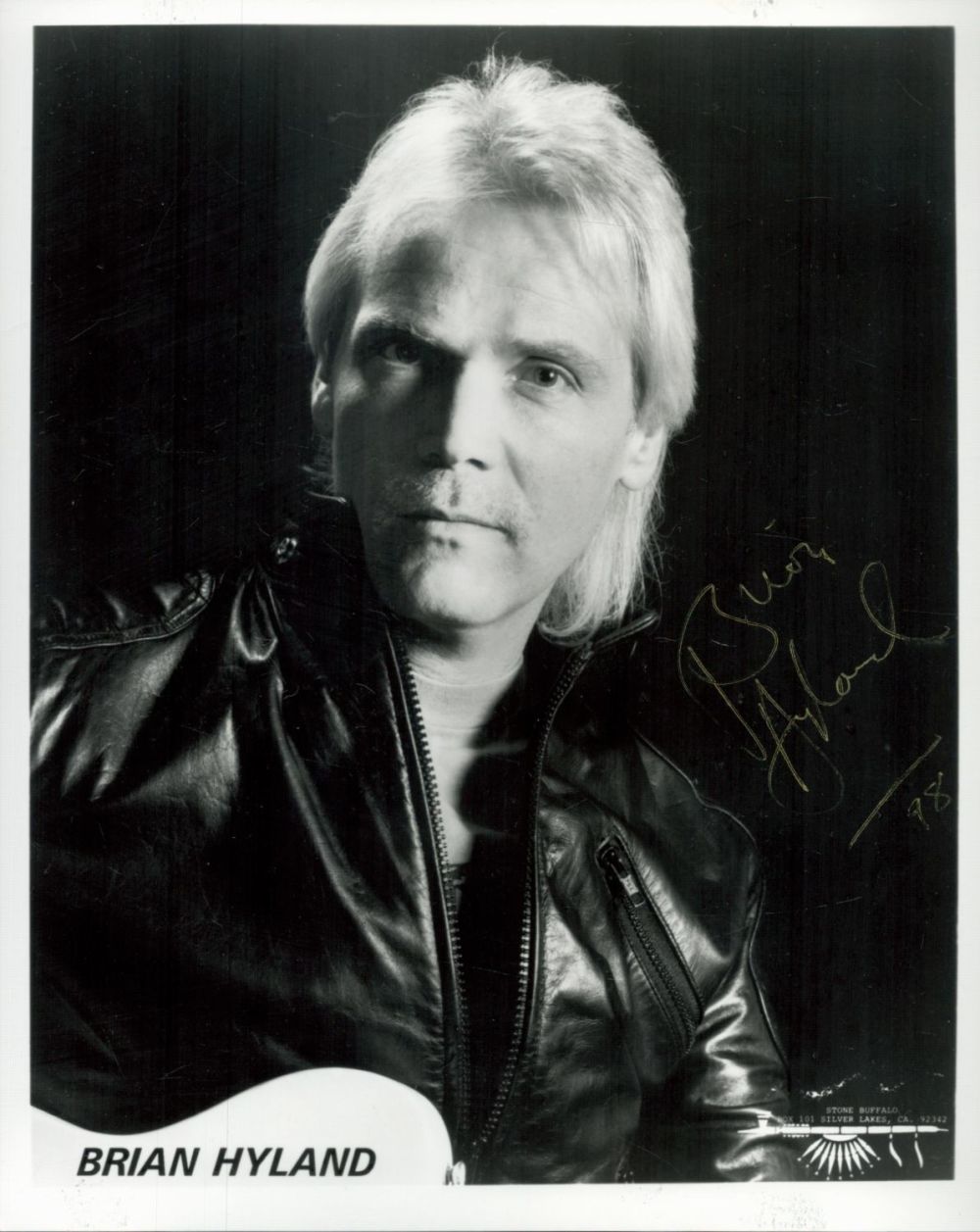 Lot 204: Brian Hyland signed 10x8 inch black and white...
