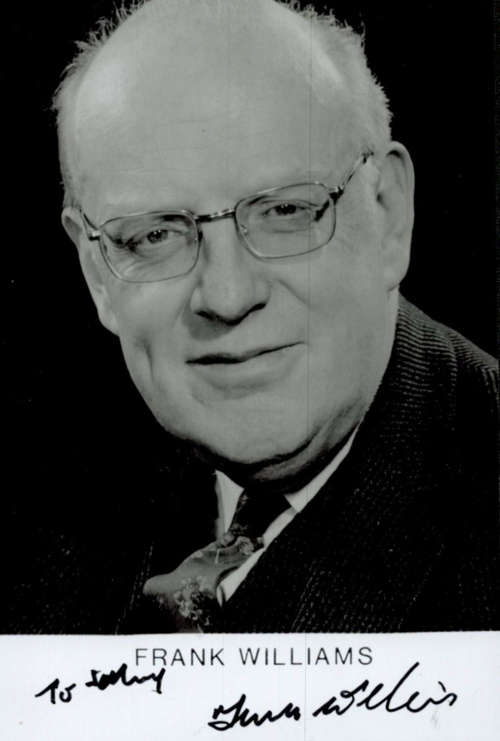 Lot 212: Frank Williams Dad's Army signed 6x4 inch black...