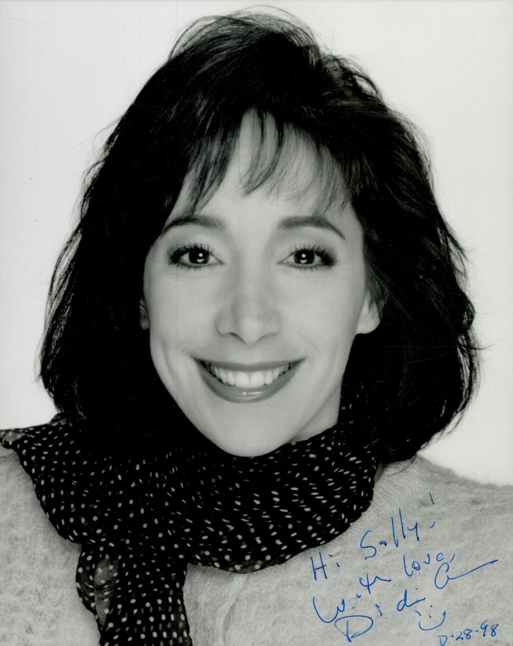 Lot 223: Didi Conn signed 10x8 inch black and white...