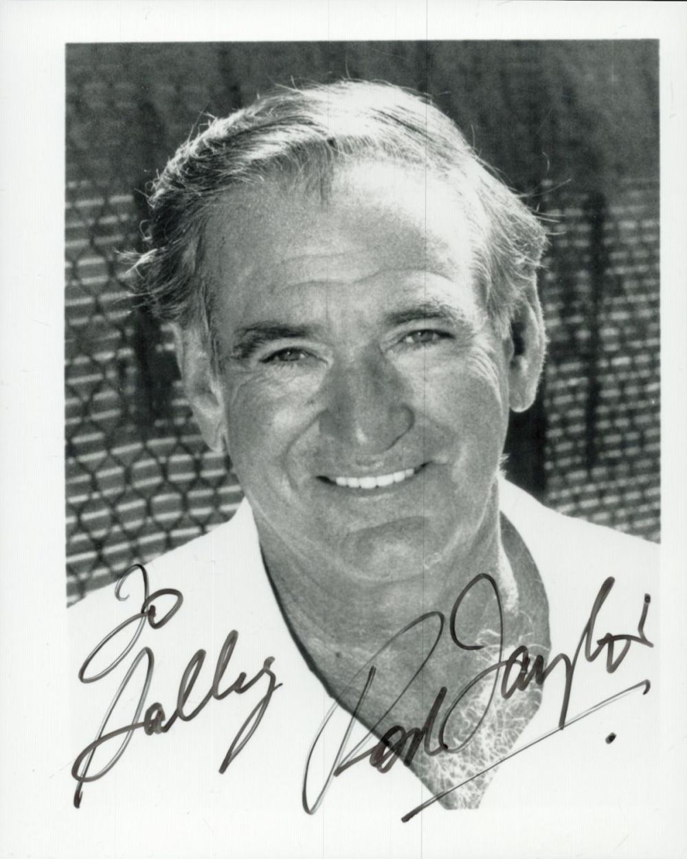 Lot 87: Rod Taylor signed 6x4 inch black and white...