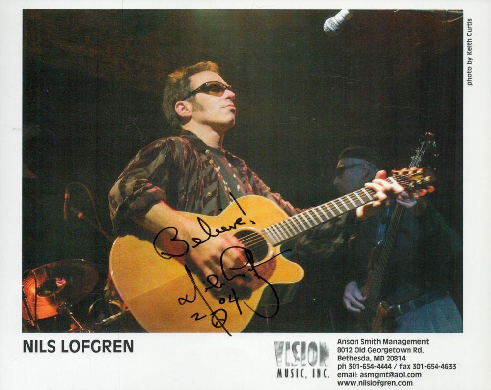 Lot 98: Nils Forgren signed 10x8 inch colour promo photo....