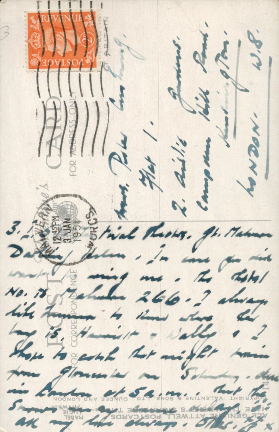 Lot 118: Peter Cushing - a vintage colour postcard hand...
