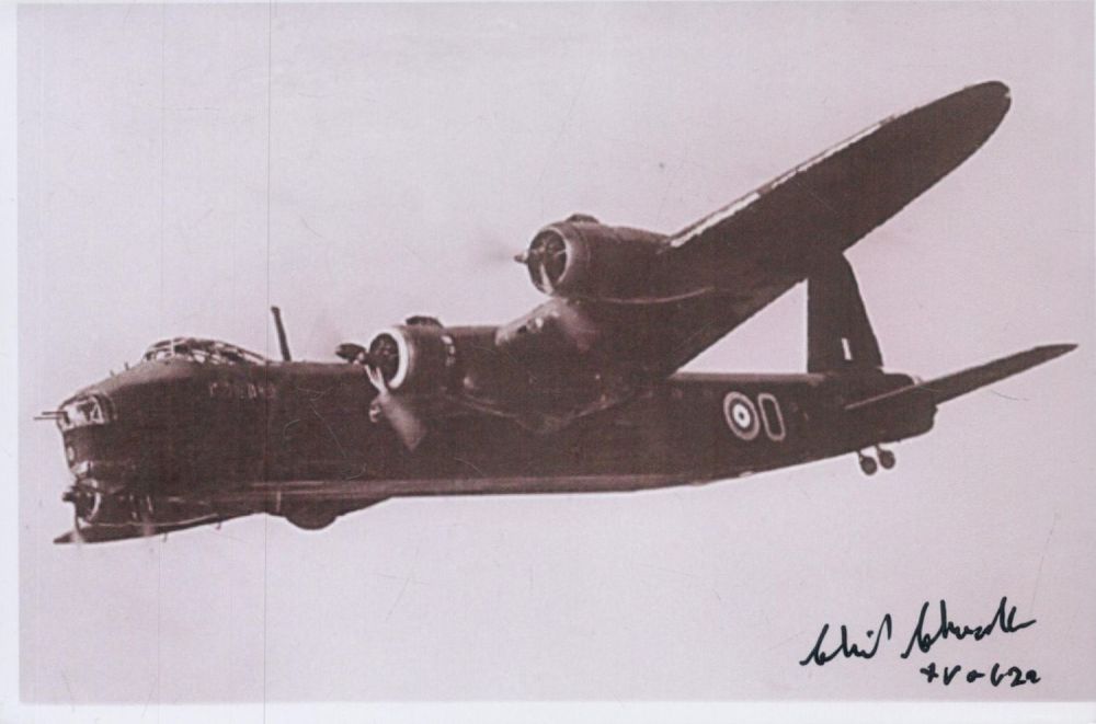 Lot 182: WW2 W/O Cecil Chandler 15 sqn signed 6...