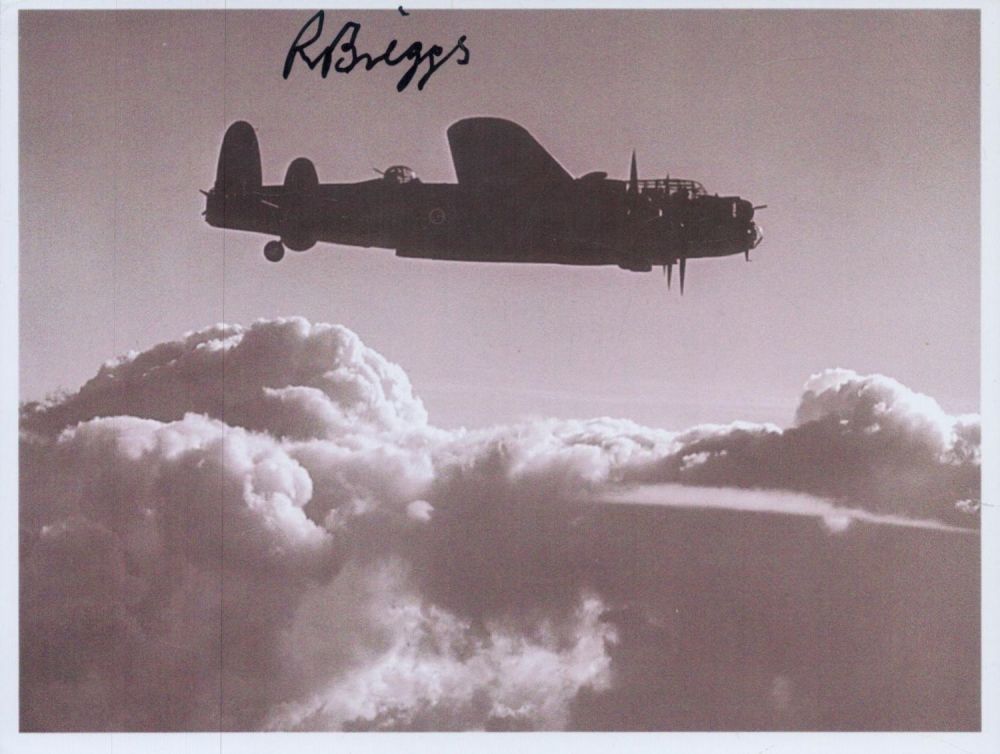 Lot 191: WW2 W/O Roy Briggs 576 sqn signed 6...