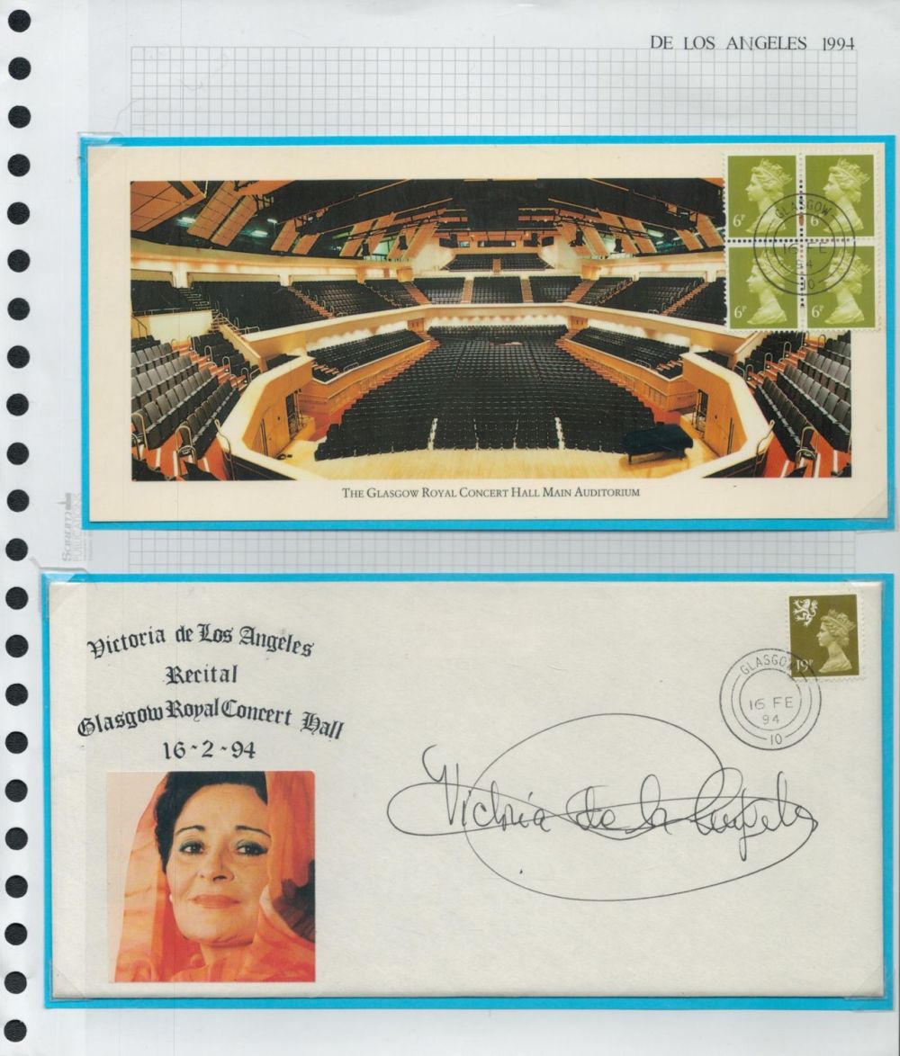 Lot 221: Opera Victoria De Los Angeles signed 1994 Glasgow...