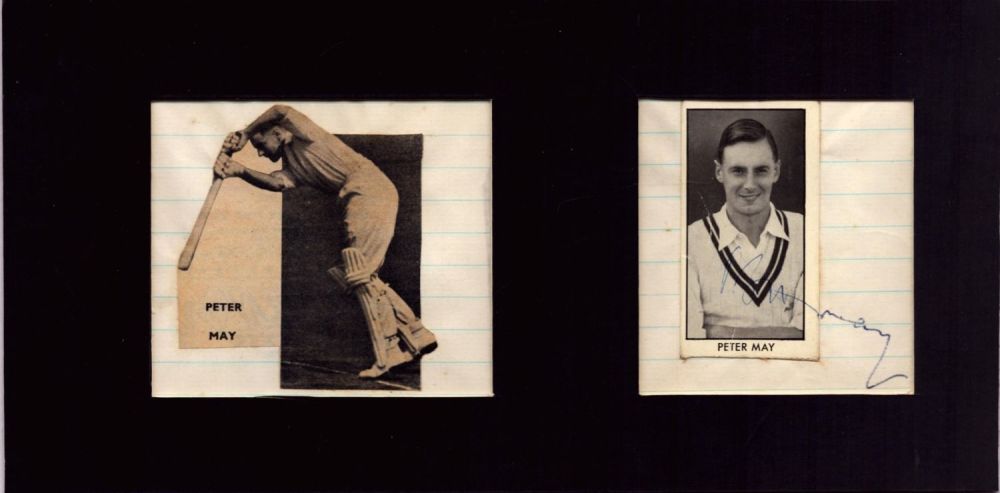 Lot 354: Peter May signature piece 10x5 inch framed newspaper...