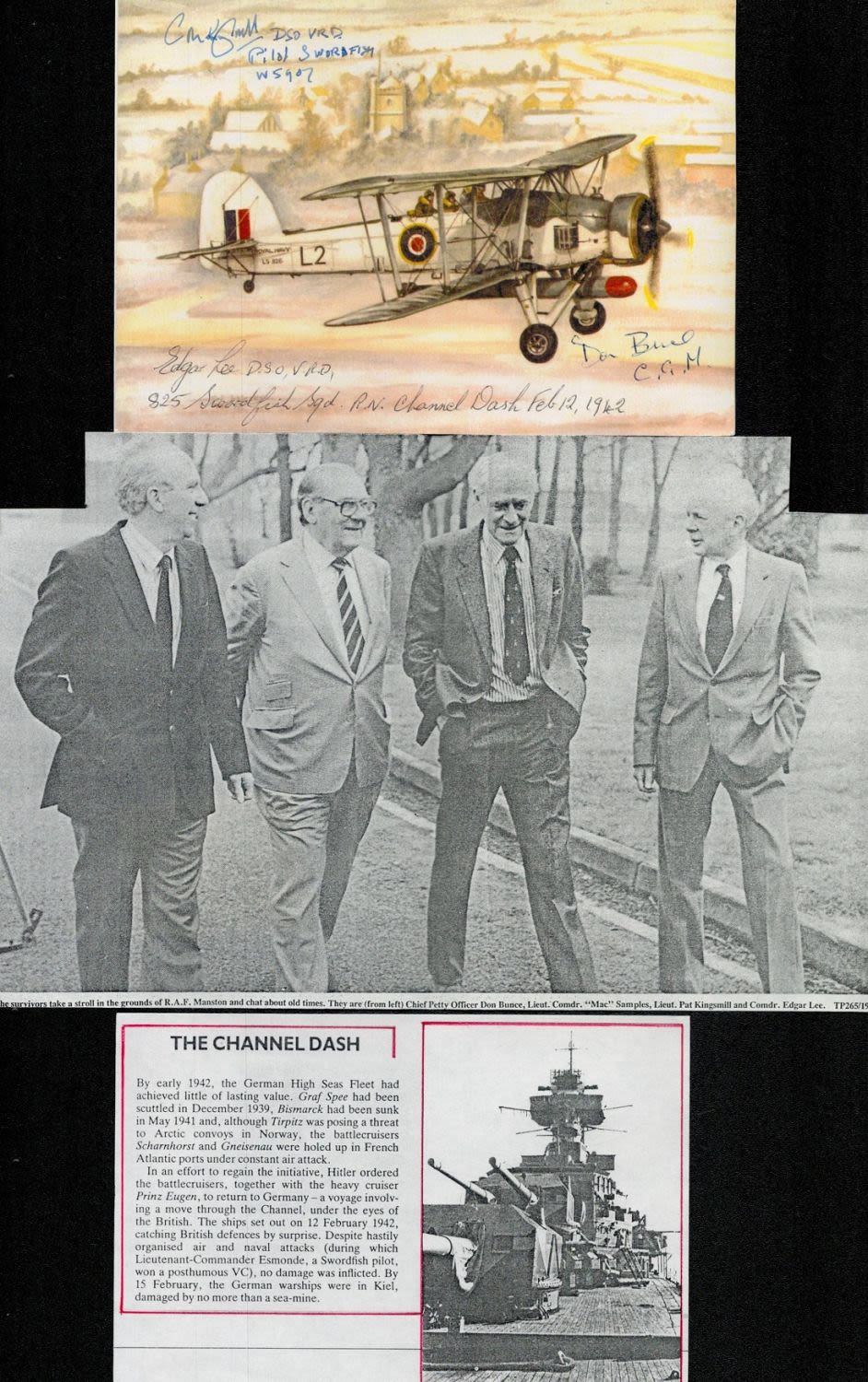 Lot 407: Swordfish Signed C M Kingsmill, Edgar - Lee,...