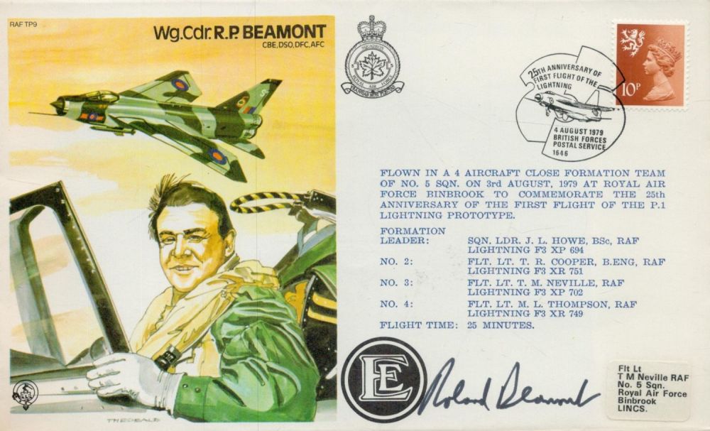 Lot 439: TP9c R P Beamont Signed Wg Cdr R...