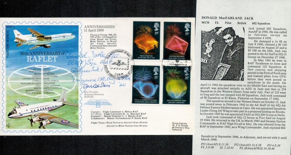 Lot 441: RFDC72 1989 Anniversaries Full Set Signed by D...
