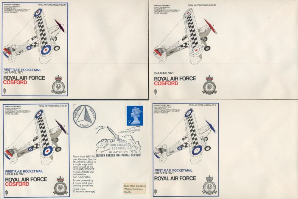 Lot 469: RAF Cosford Set of 4 Covers, 3 covers...