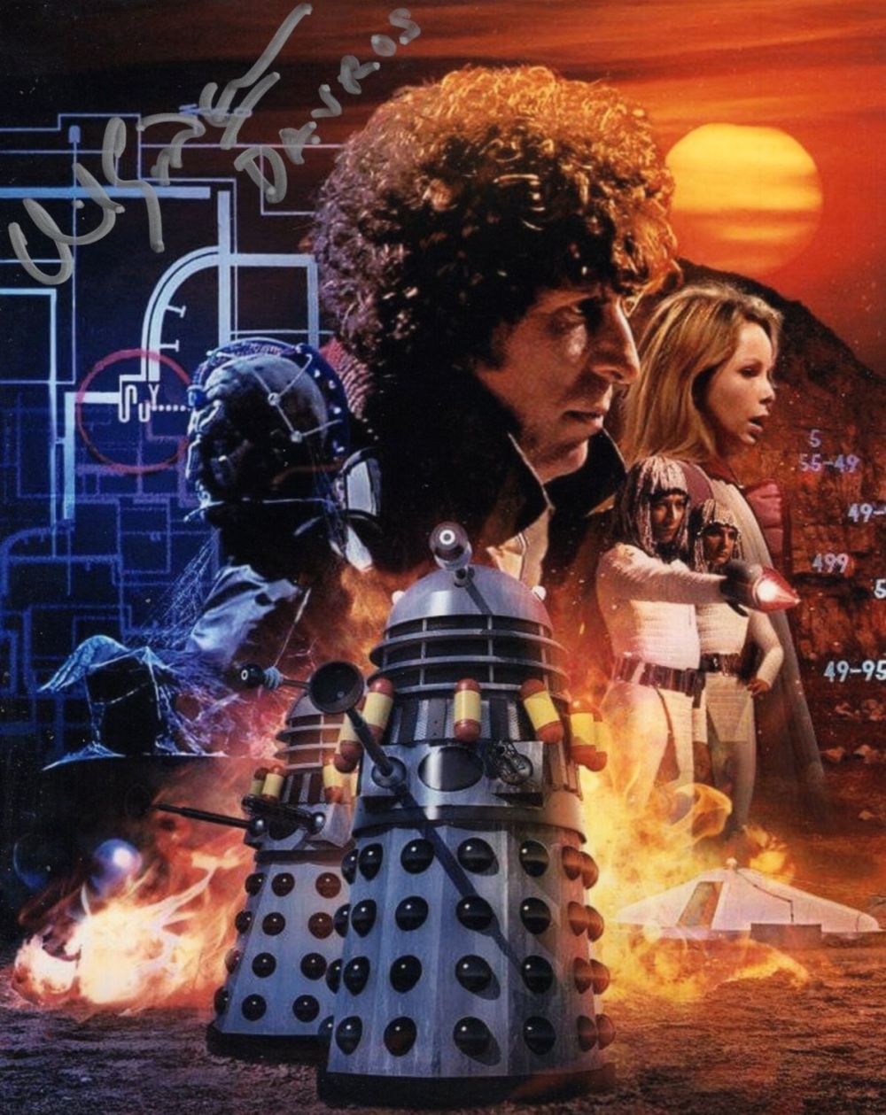 Lot 557: Doctor Who 8x10 inch photo signed by David...