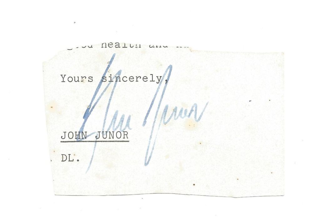 Lot 773: Sir John Junor, Scottish journalist and editor-in-chief of...