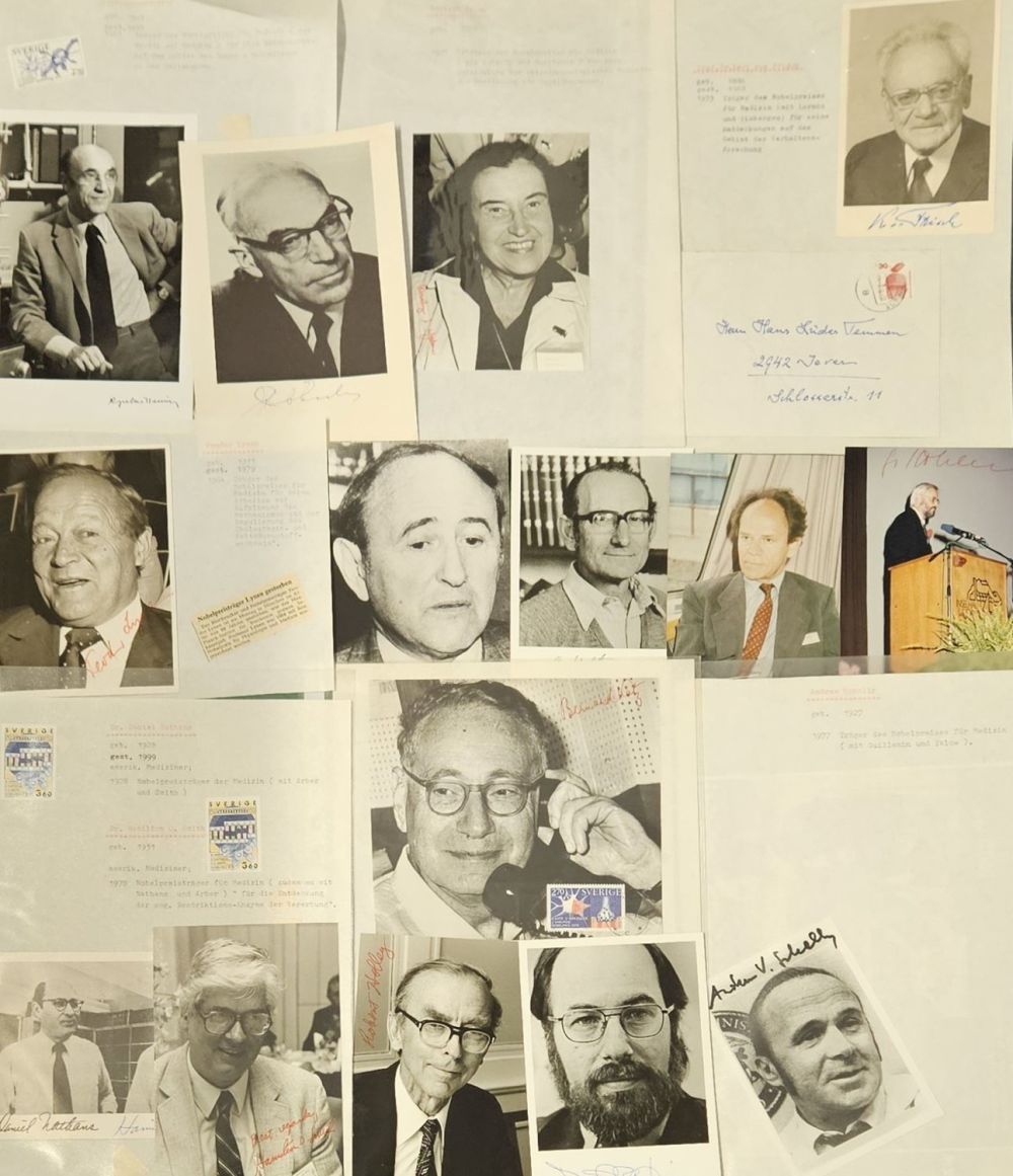 Lot 40: Assorted scientist collection. Signed Photos signatures such as...