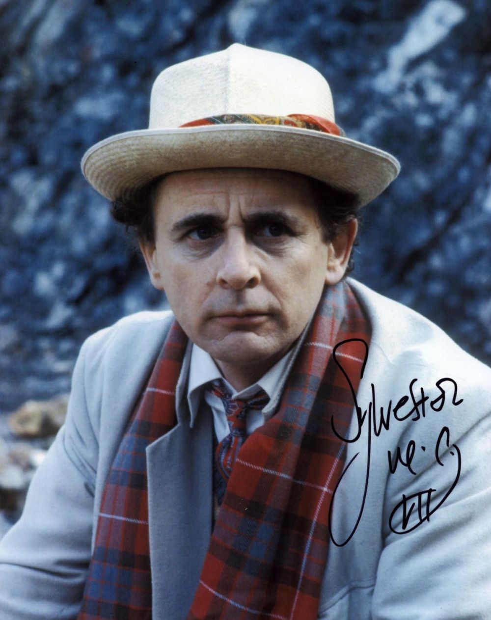 Lot 82: Sylvester McCoy signed 10x8 inch colour photo pictured...