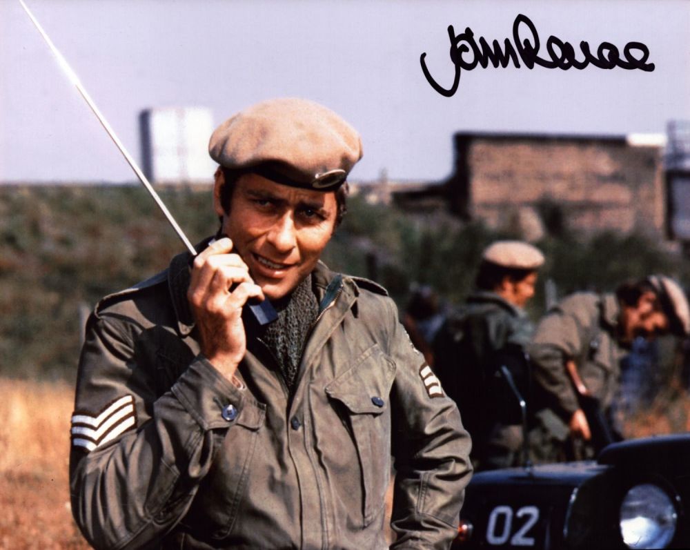 Lot 95: John Levene signed 10x8 inch DR WHO colour...
