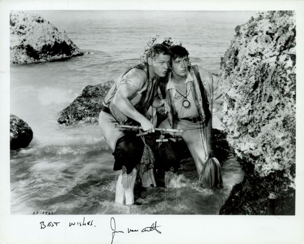 Lot 156: James MacArthur signed 10x8 inch Swiss Family Robinson...