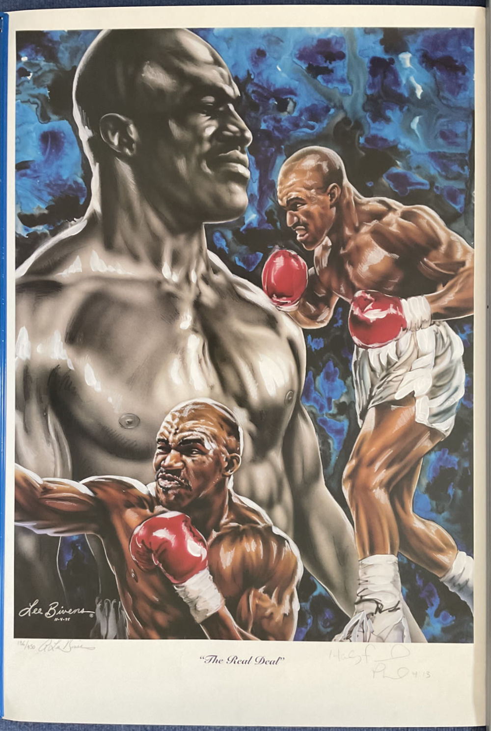 Lot 172: Evander Holyfield World Heavyweight Boxing Champion Signed 25x35...