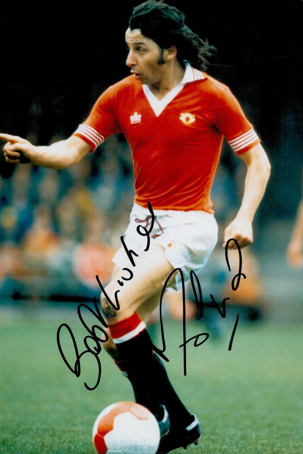 Lot 176: Mickey Thomas signed 12x8 inch colour photo pictured...