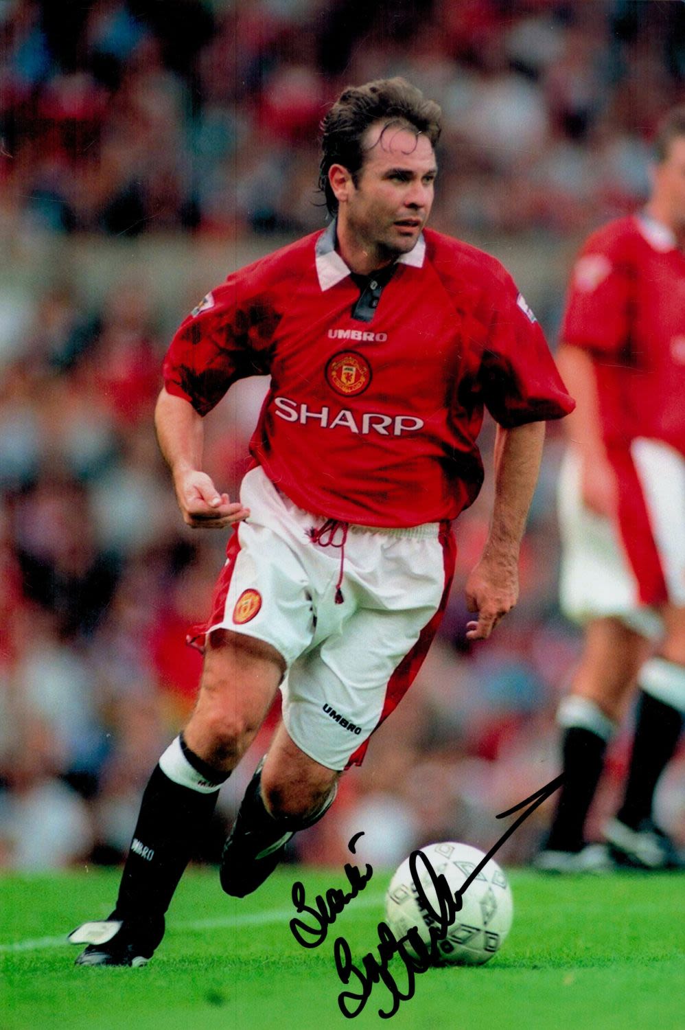 Lot 181: Briam McClair signed 12x8 inch colour photo pictured...