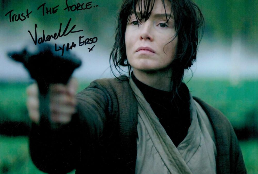 Lot 193: Valene Kane signed 10x8 inch Valene Erso Star...