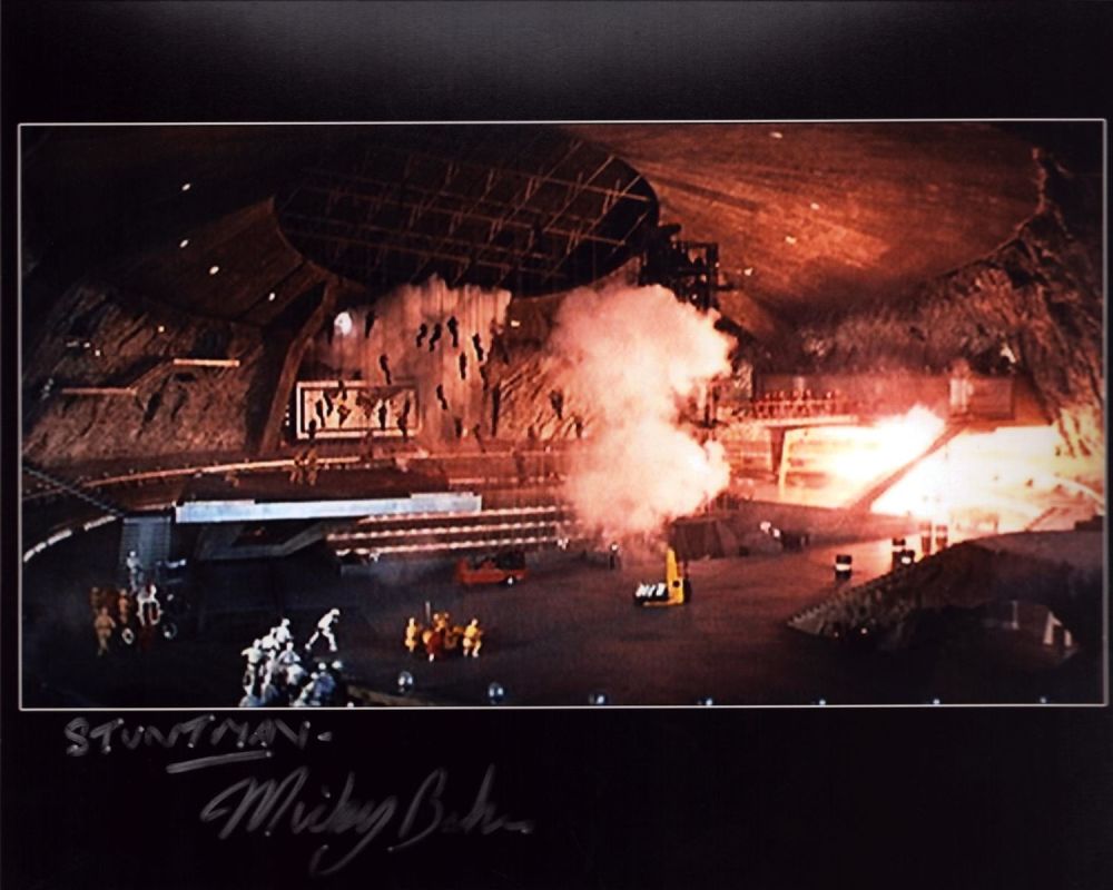 Lot 581: Mickey Baker signed James Bond 10x8 inch colour...