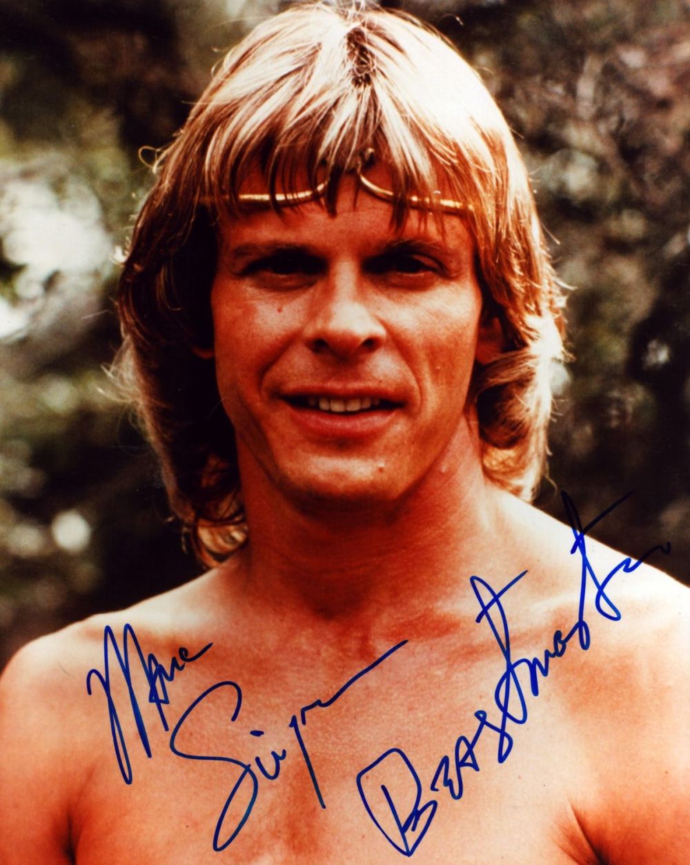 Lot 670: Marc Singer signed 10x8 inch colour photo. Good...