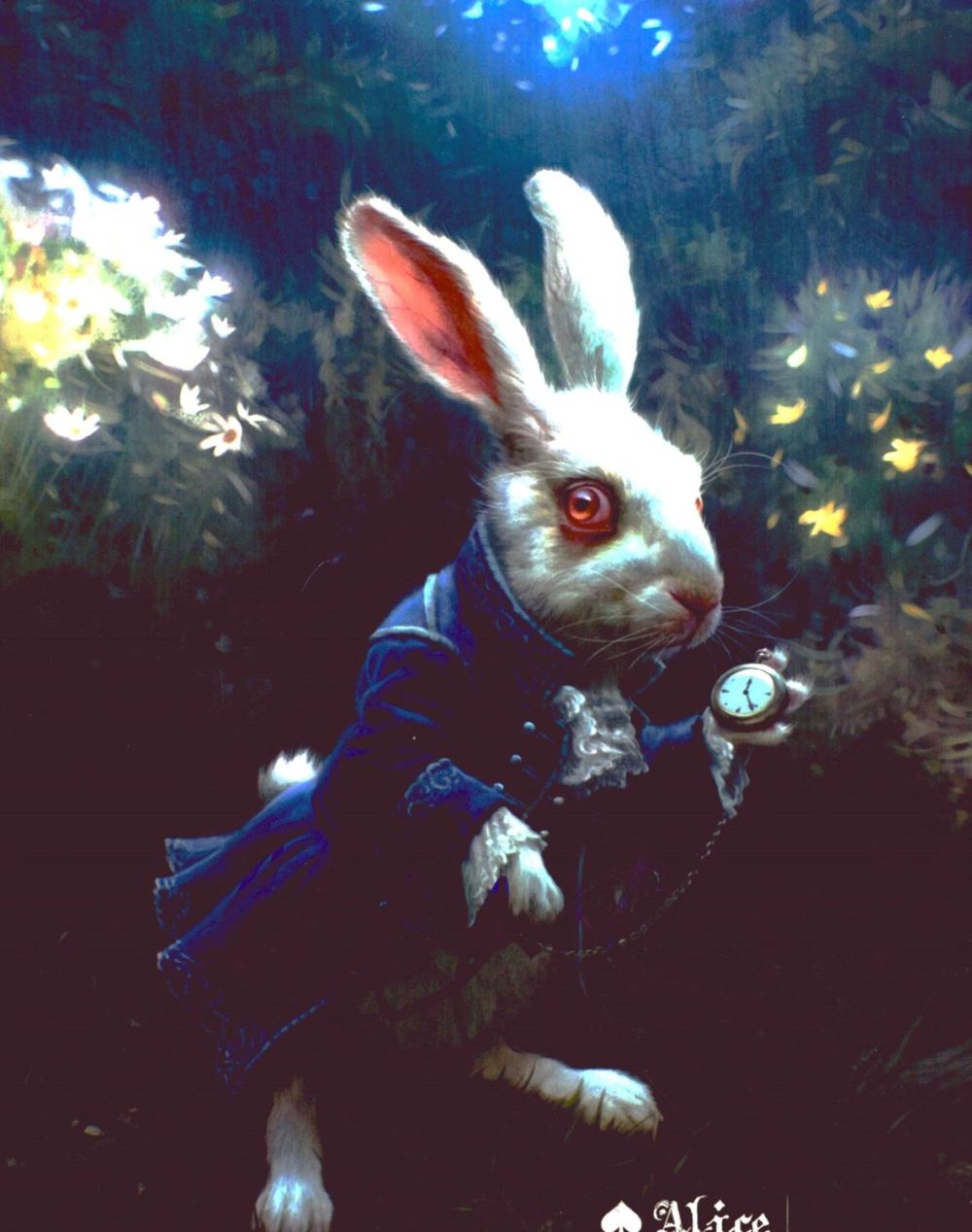 Lot 697: Michael Sheen signed Alice in Wonderland 10x8 animated...