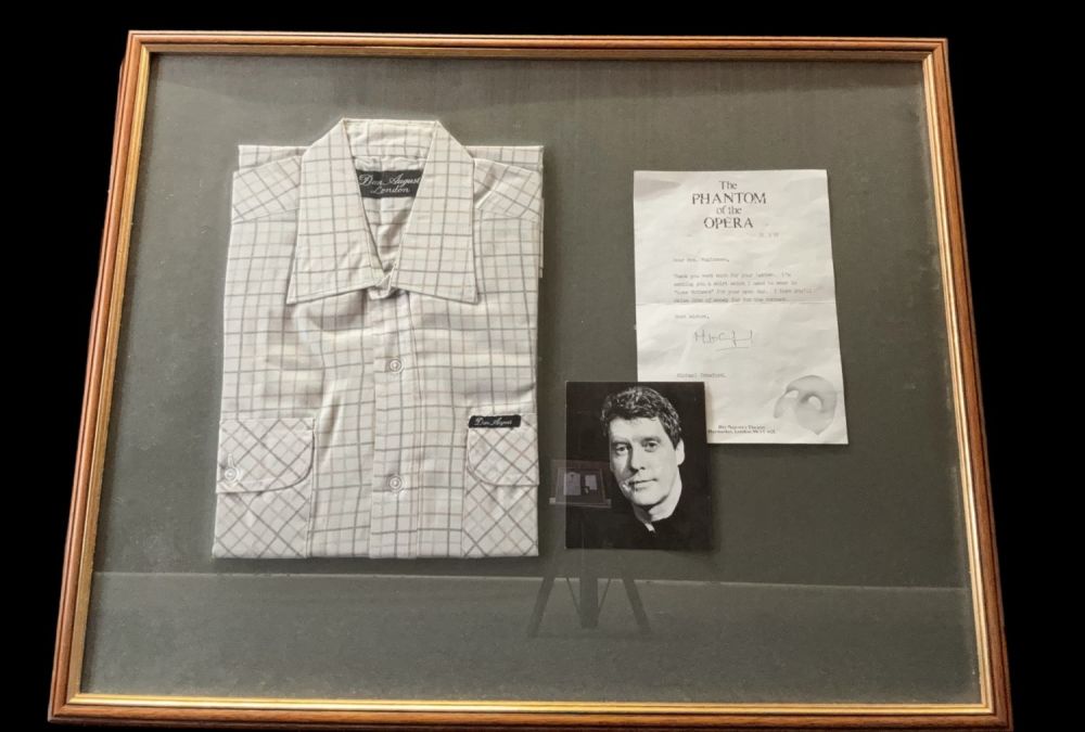 Lot 46: Michael Crawford signed letter dated 31/03/1987 mounted and...