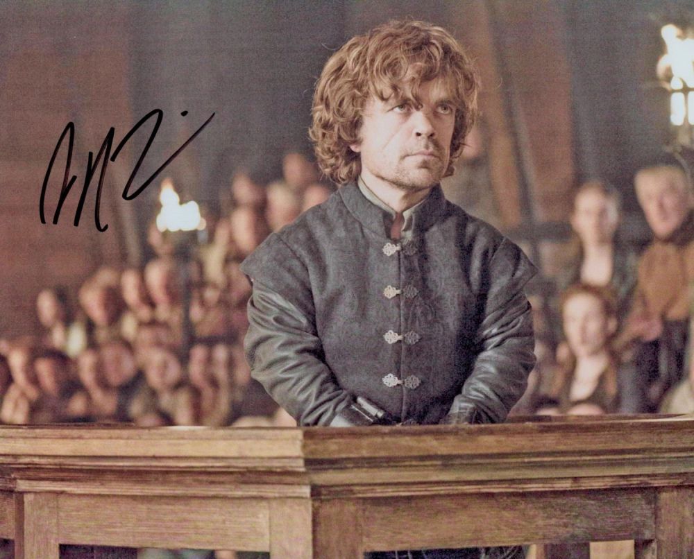 Lot 72: Peter Dinklage signed 10x8 inch colour photo. Good...