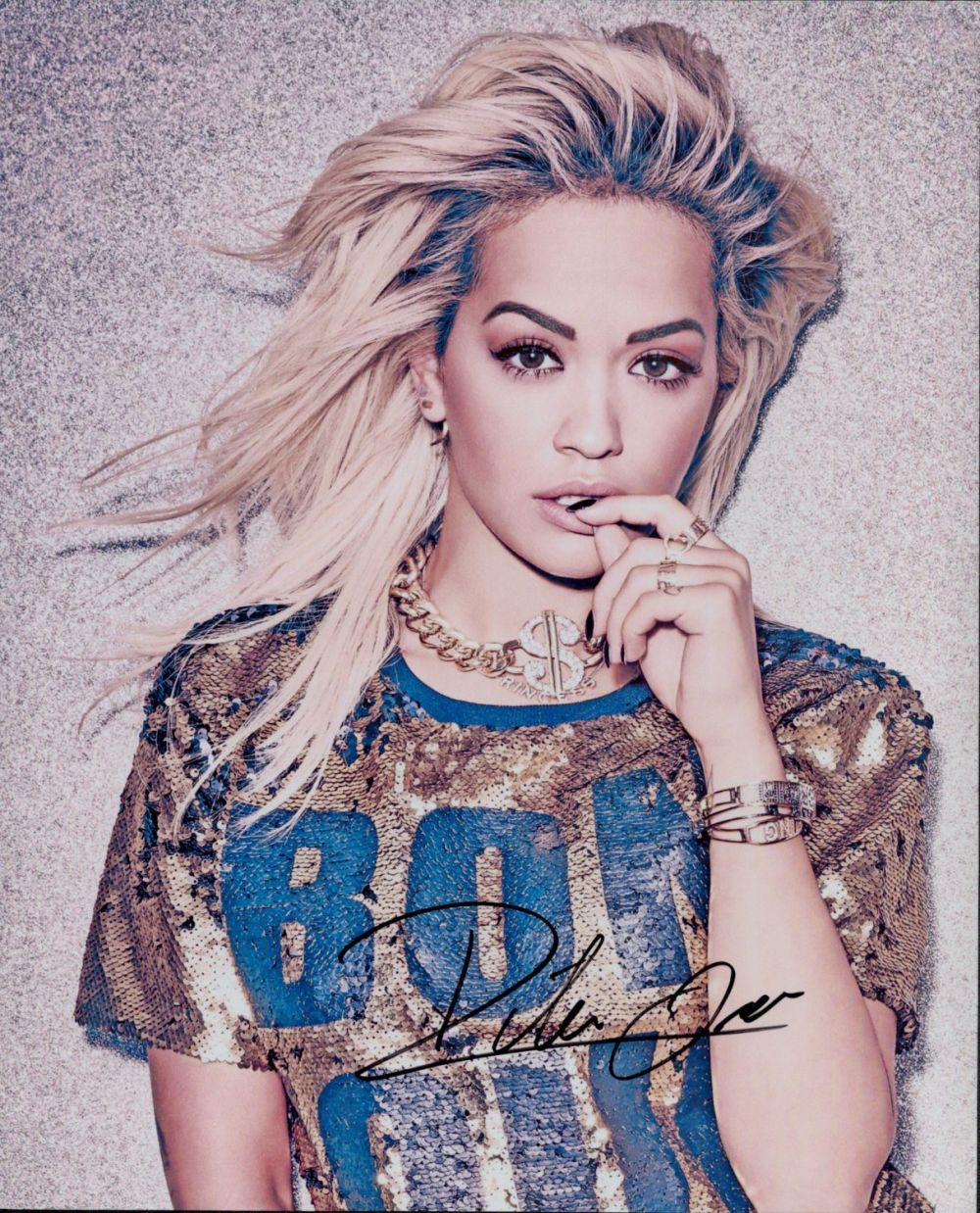 Lot 78: Rita Ora signed 10x8 inch colour photo. Good...