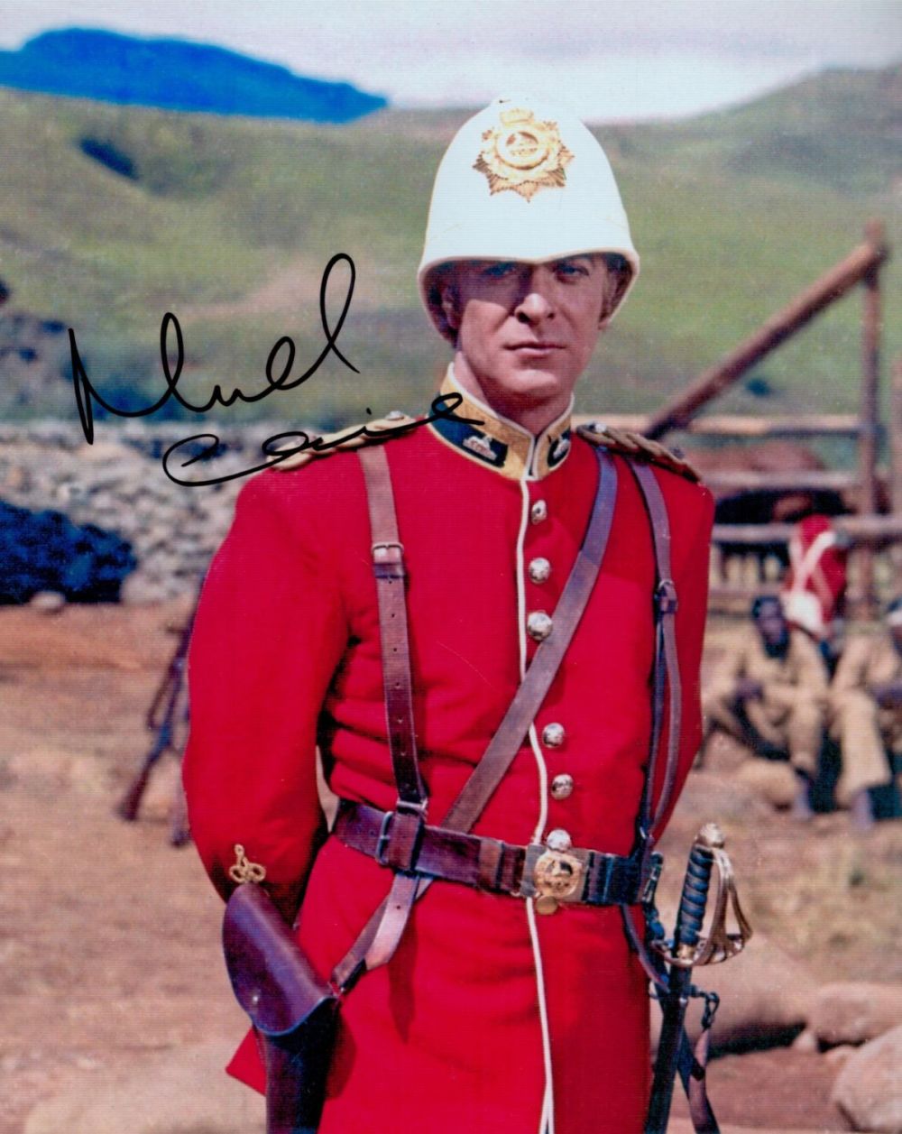 Lot 81: Michael Caine signed 10x8 inch Zulu colour photo....