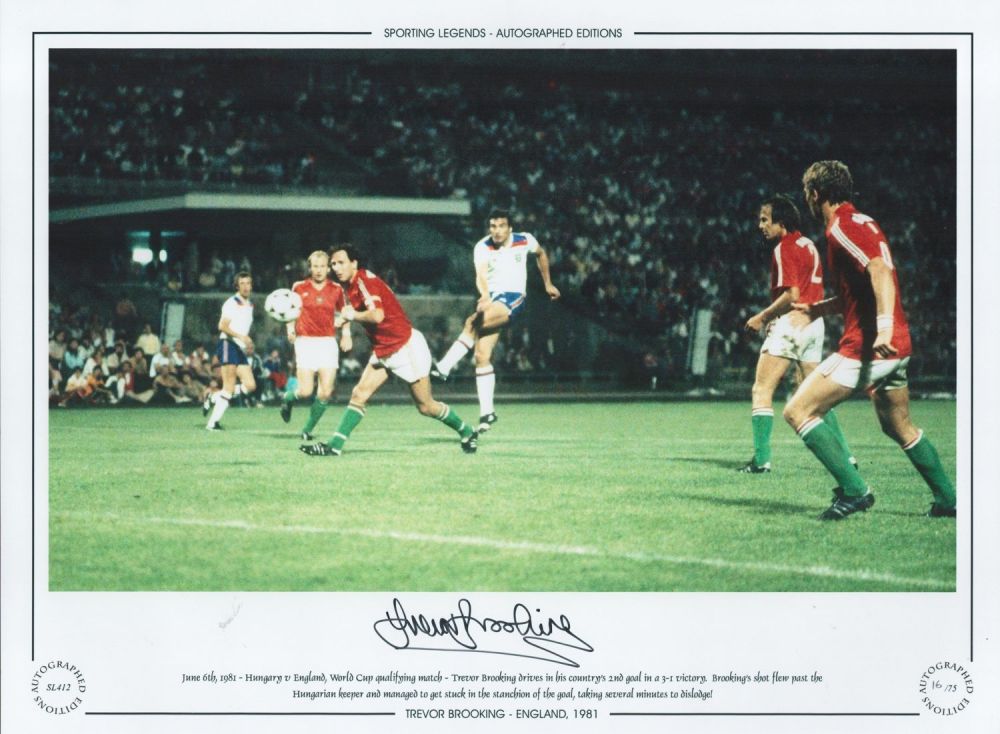 Lot 192: Football. Trevor Brooking Signed 16x12 colour photo. Autographed...