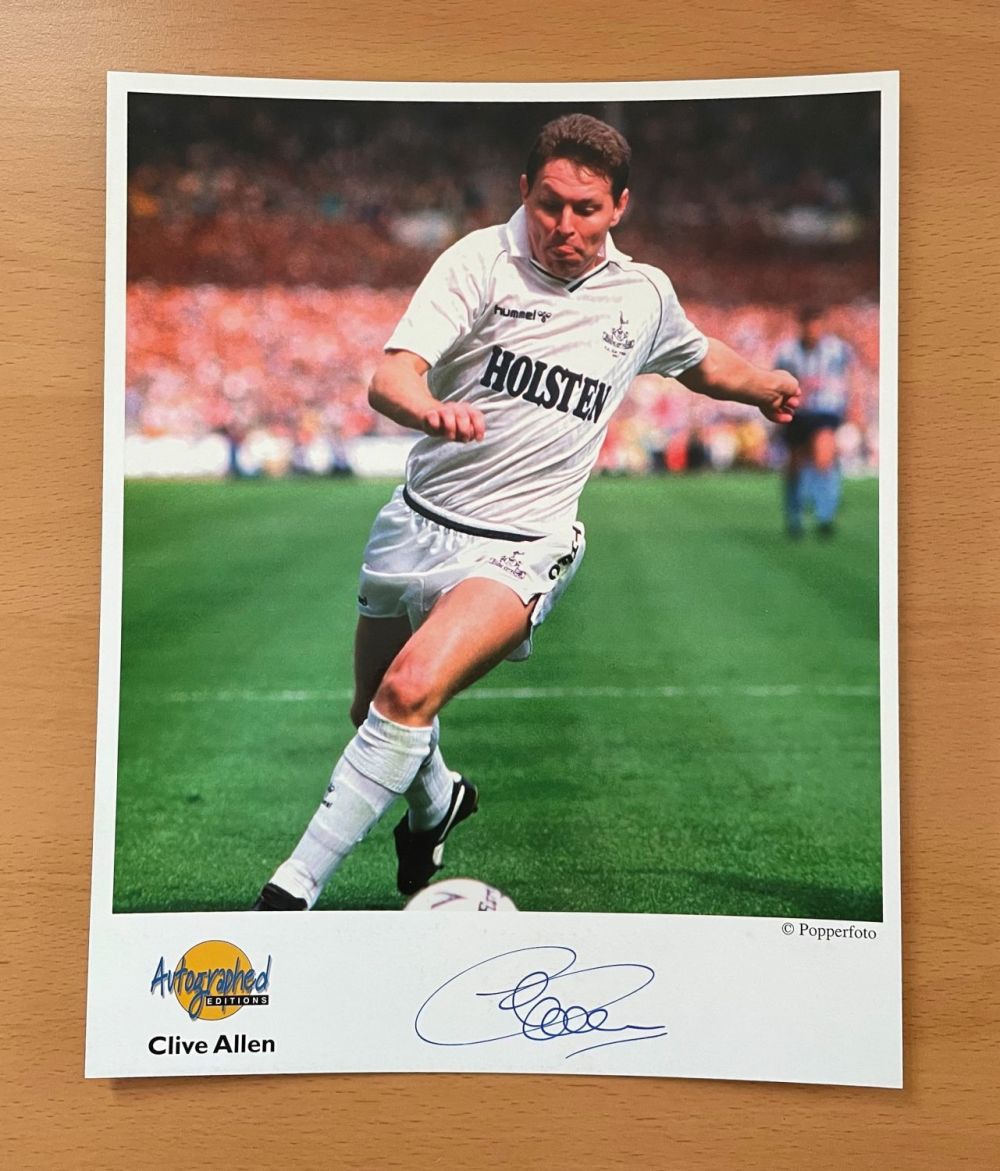Lot 197: Football. Clive Allen Signed 10x8 colour Autographed Editions...