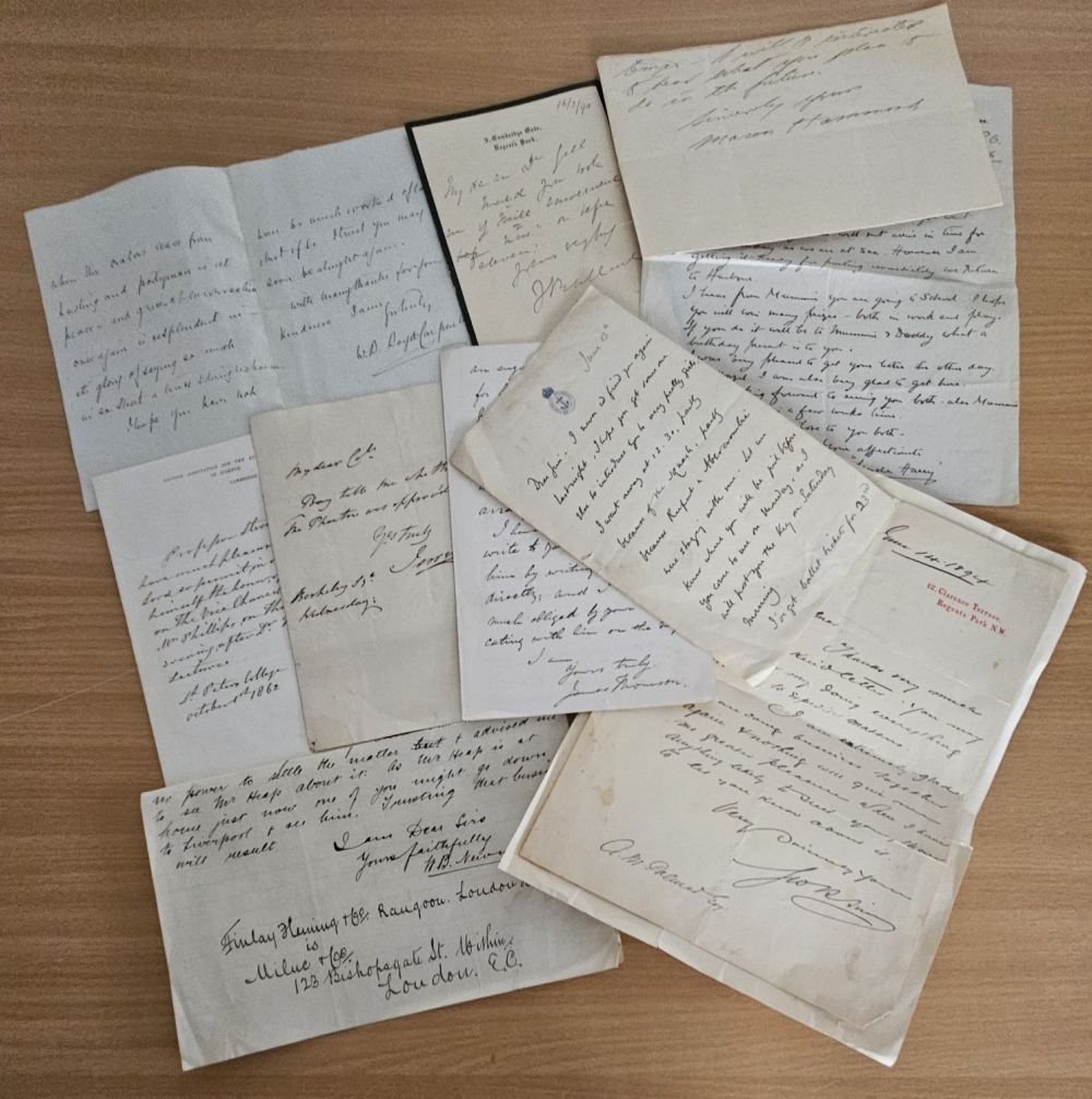 Lot 205: 10 variety of vintage ALS. Dated Oct 14th...
