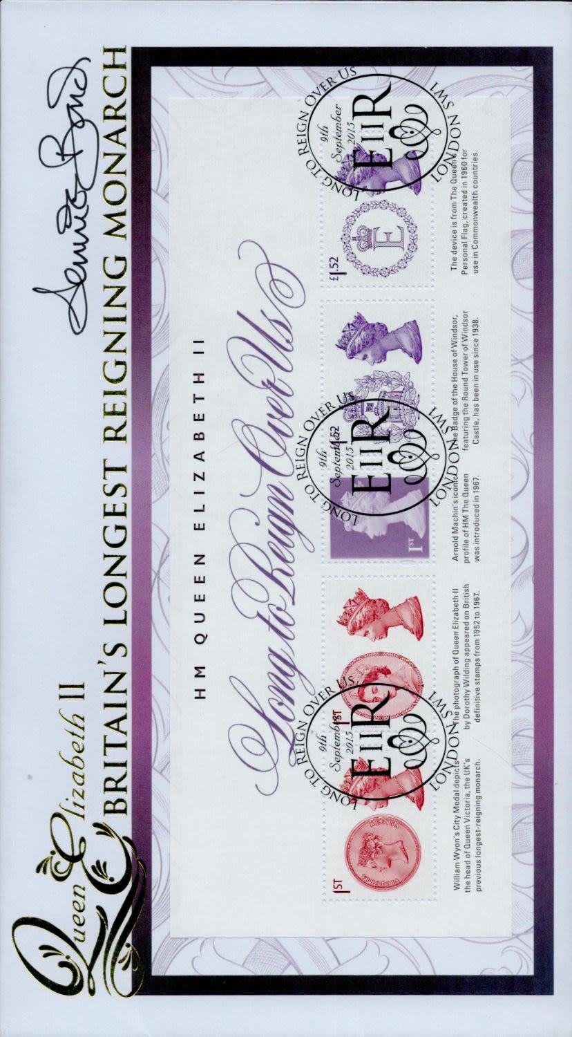 Lot 234: Jennie Bond signed FDC A Buckingham Cover HM...