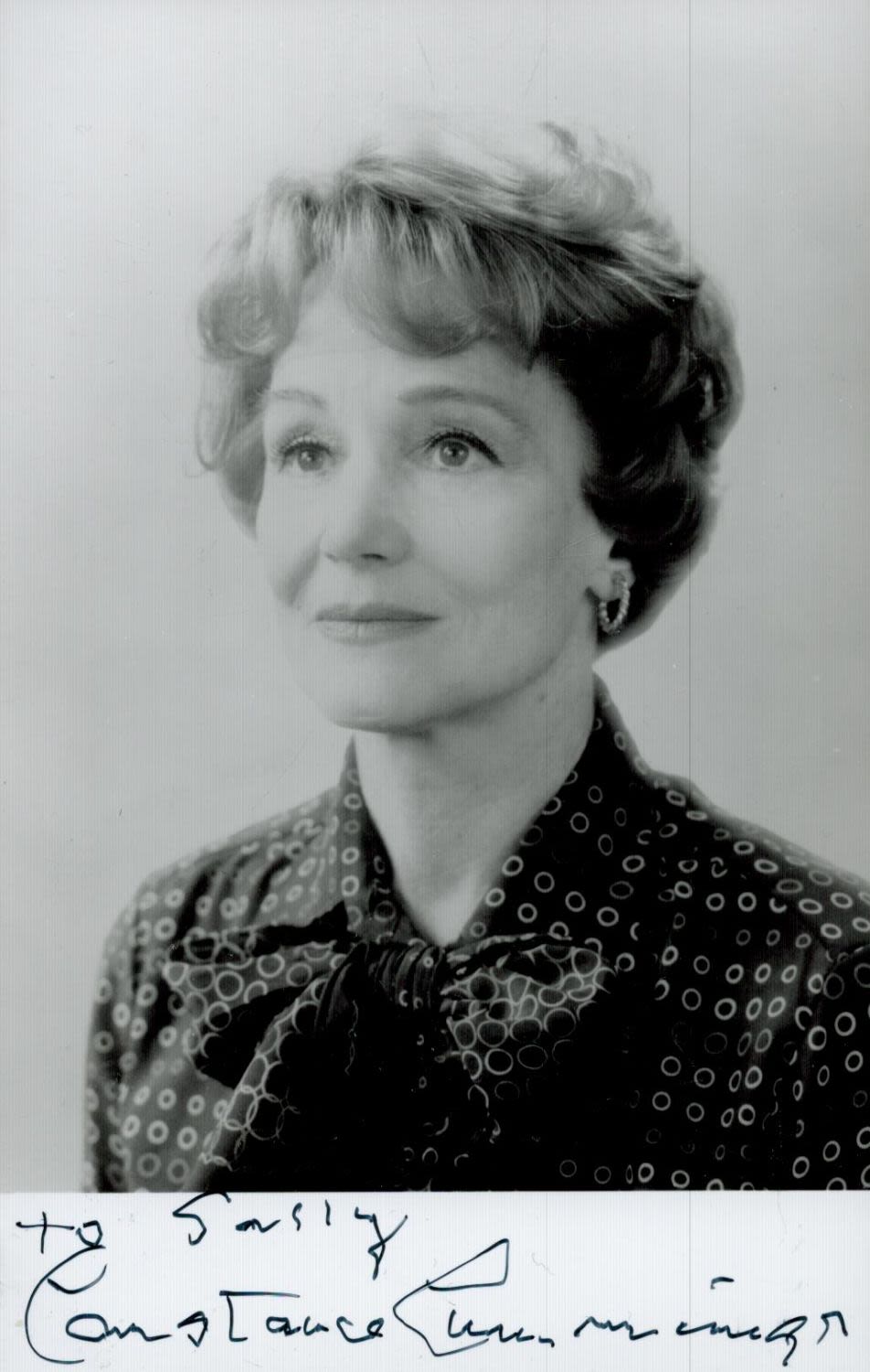 Lot 352: Constance Cummings signed 6x4 inch black and white...