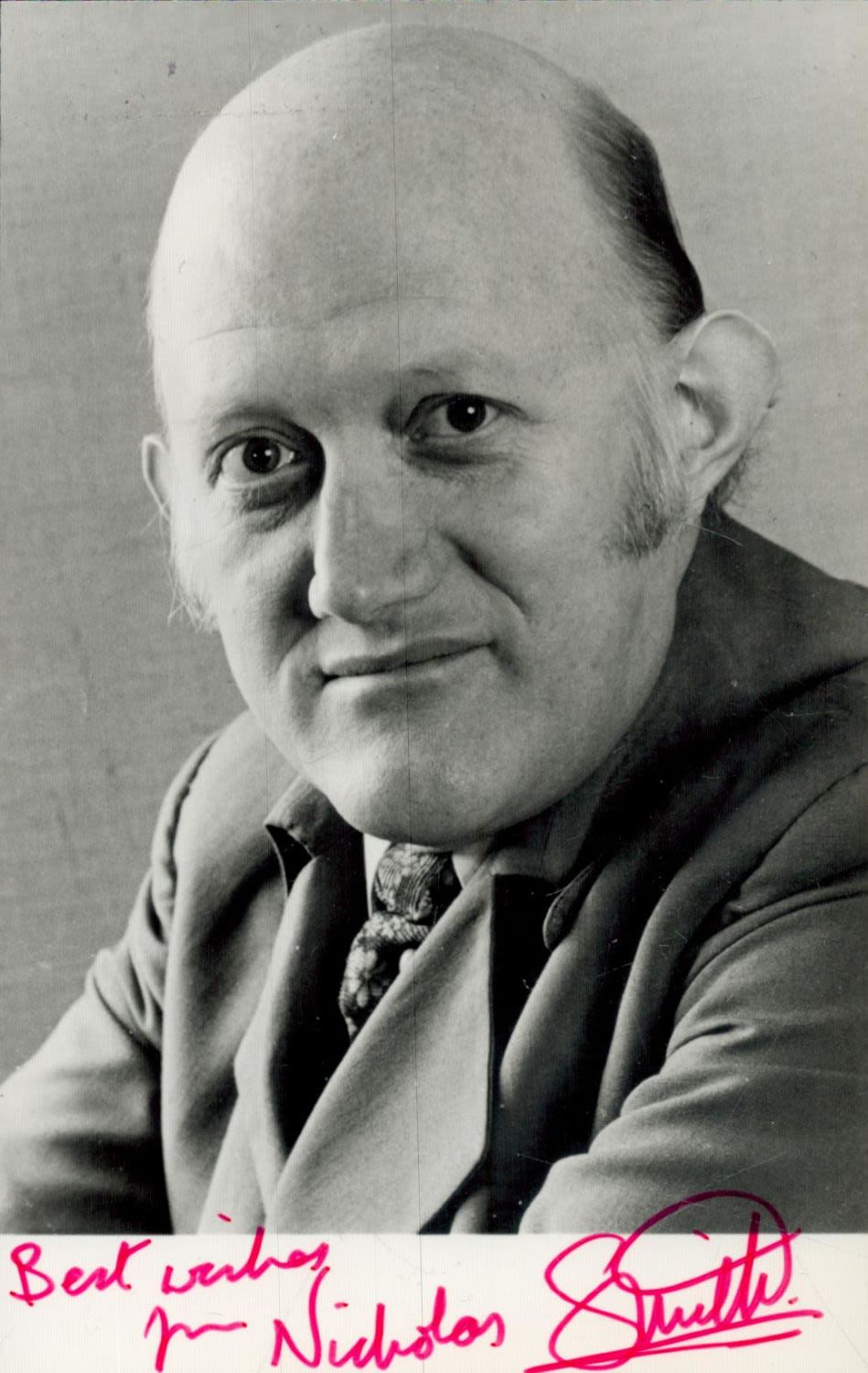 Lot 365: Nicholas Smith signed 5.5x3.5 inch black and white...