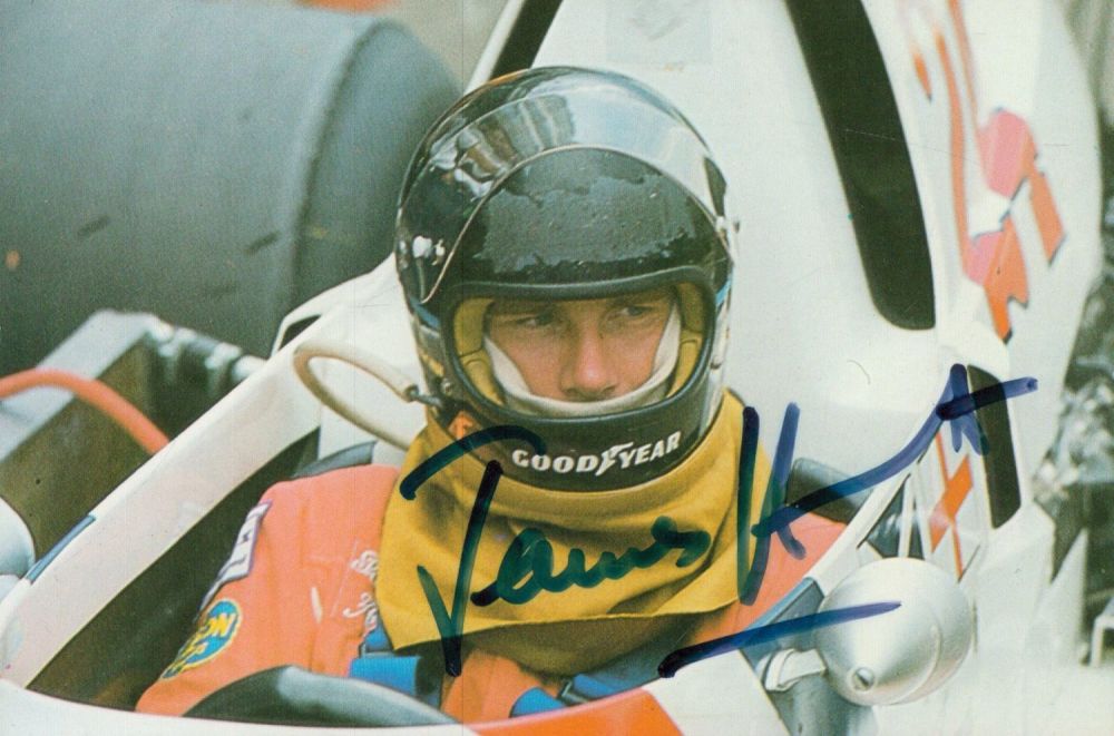 Lot 413: James Hunt signed 6x4 inch approx colour post...