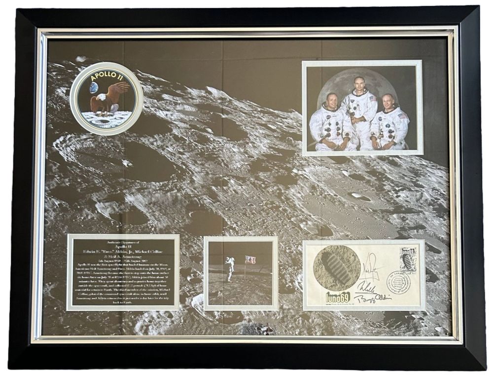 Lot 420: NASA Apollo 11 Astronauts Full crew signed rare...
