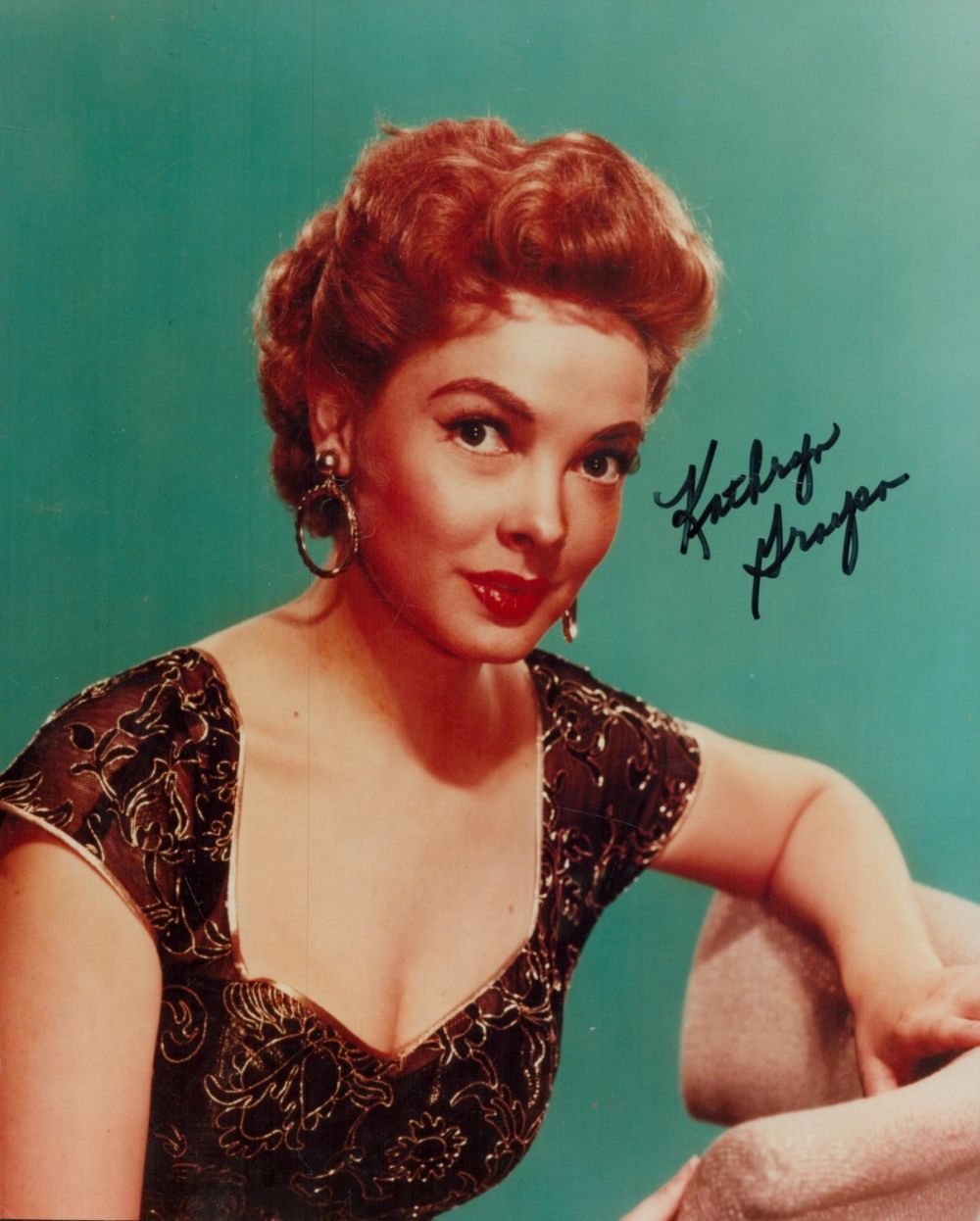 Lot 422: Kathryn Grayson signed 10x8 inch colour photo. Good...