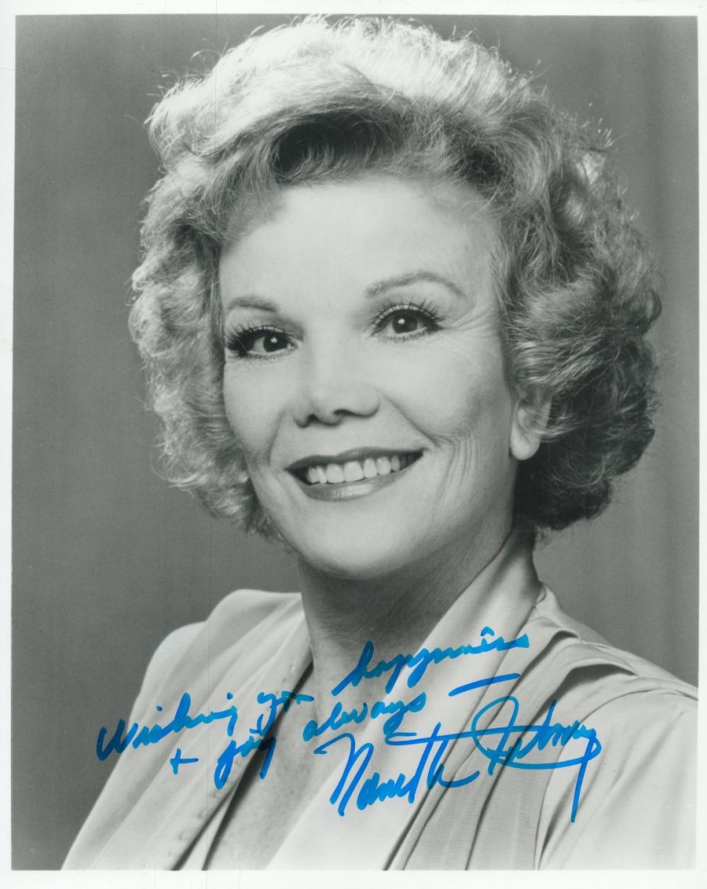 Lot 430: Nanette Fabray signed 10x8 inch black and white...
