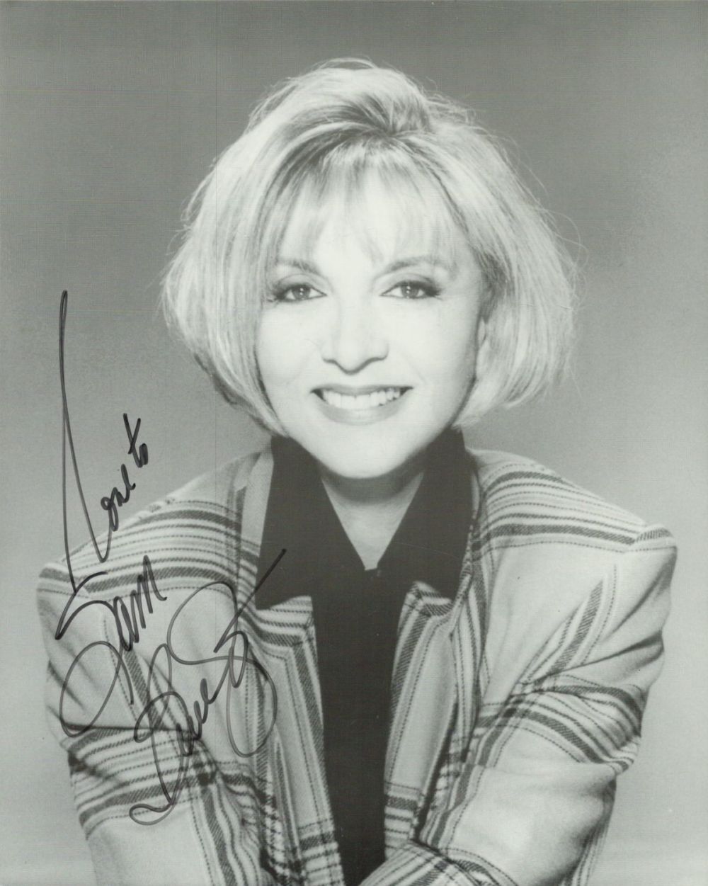 Lot 442: Beverly Garland signed 10x8 inch black and white...