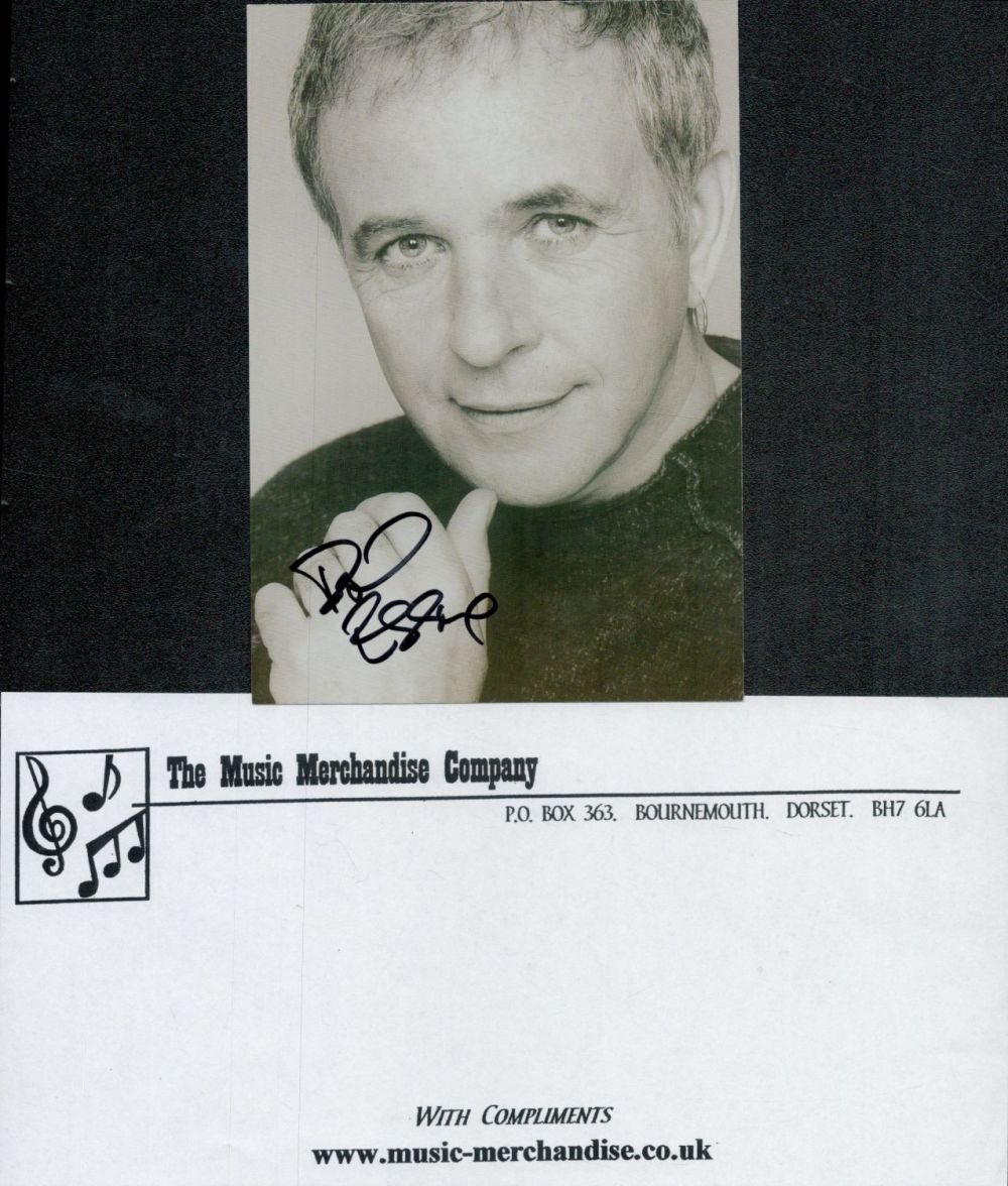 Lot 451: David Essex signed 6x4 inch black and white...