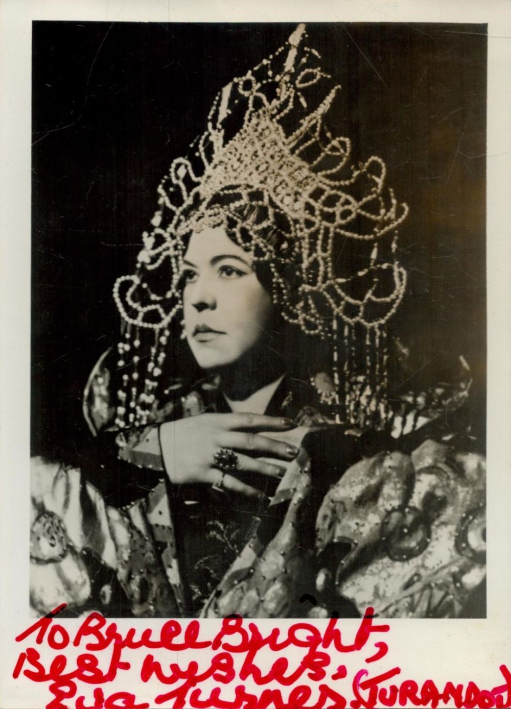 Lot 456: Dame Eva Turner A Good Hand Signed Photograph...