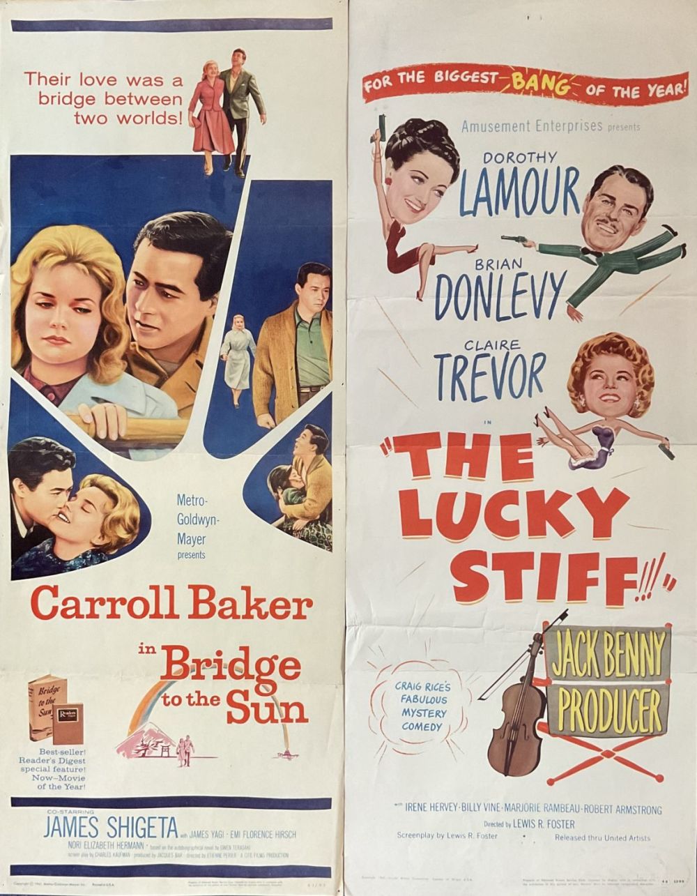 Lot 502: 2 x Posters Vintage 36x14 Inch. Poster 1...