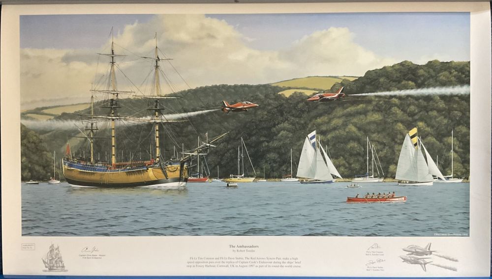 Lot 514: Robert Tomlin Colour Print Titled The Ambassadors. 4...