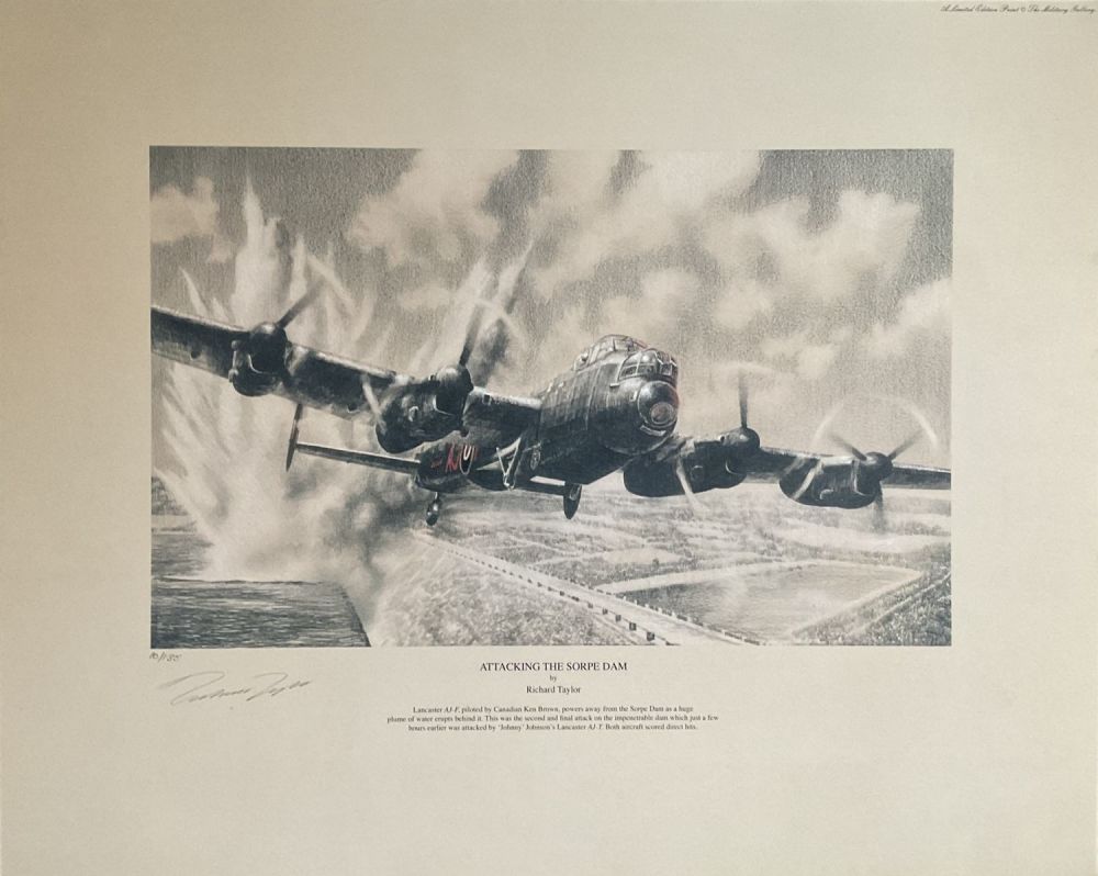 Lot 518: WW II Artist Richard Taylor Signed 10/135 Black...