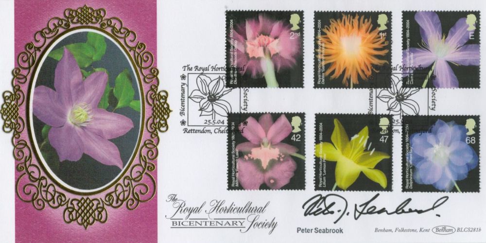 Lot 565: Peter Seabrook signed The Royal Horticultral Bicentenary Benham...